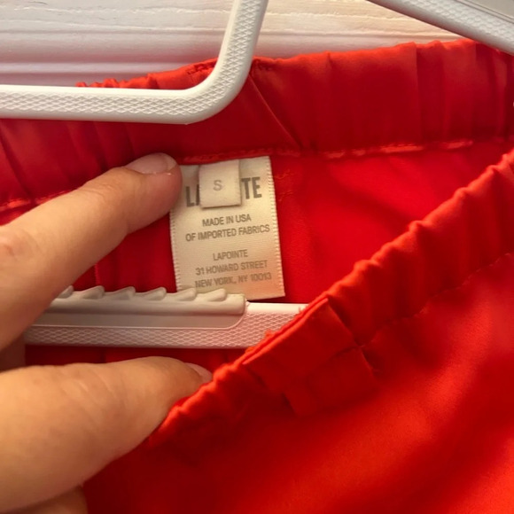 ! LAPOINTE Drawstring Satin Wide-Leg Pants - Picture 5 of 5